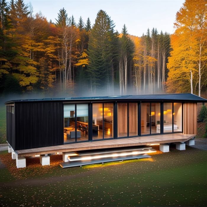 Casa de 49 m² en panel SIP, modelo 49 m²