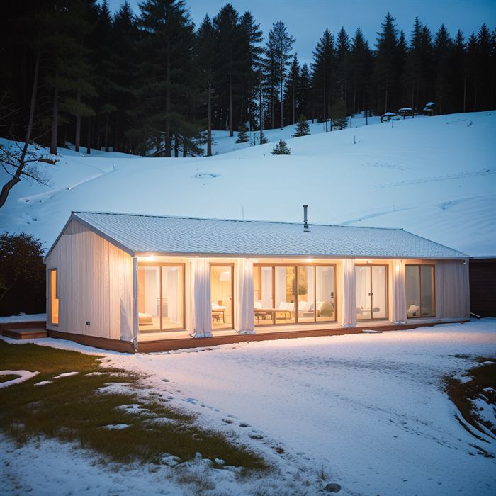 Casa de 83 m² en panel SIP, modelo 83 m² Nórdico